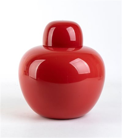 TOBIA SCARPA
(Venezia 1935)
<br>Venini, vaso Opachi rosso