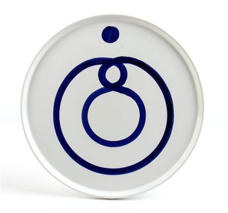 ALIGHIERO BOETTI
(Torino 1940 - Roma 1994)
<br>Piatto a parete per Alitalia