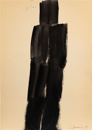 LORENZO GUERRINI
(Milano 1914 - Roma 2002)
<br>Senza titolo, nero