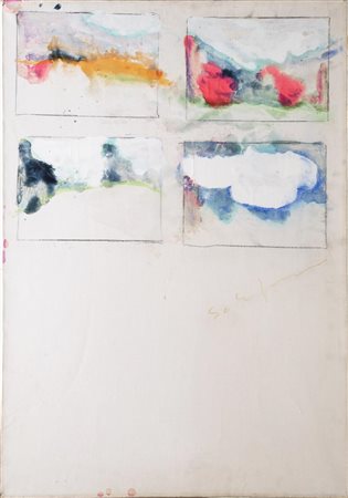 Mario Schifano (Homs 1934 - Roma 1998), "Senza titolo", anni '70 circa.