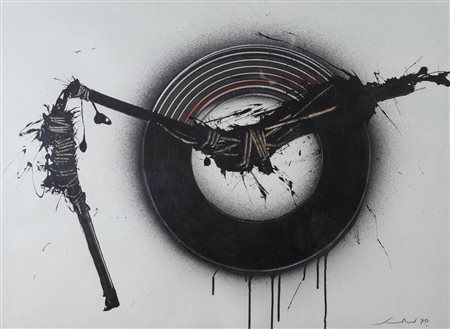 Emilio Scanavino (Genova 1922 - Milano 1986), “Senza titolo”, 1970.