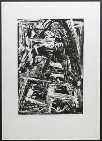 Emilio Vedova (Venezia 1919 - 2006), "Madrid", 1976.