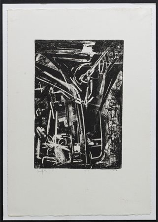 Emilio Vedova (Venezia 1919 - 2006), "Crocifissione", 1977.