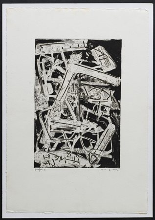 Emilio Vedova (Venezia 1919 - 2006), "De America", 1971.