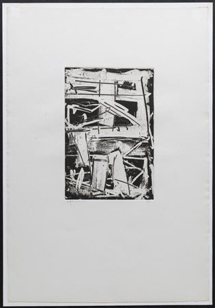 Emilio Vedova (Venezia 1919 - 2006), "Composizione", 1970-1974.