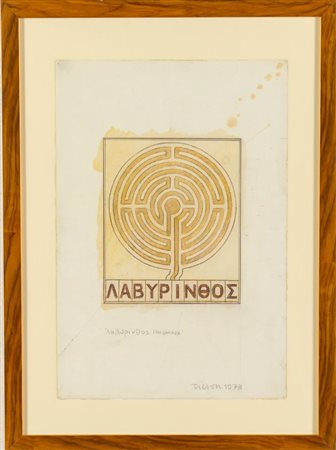 Joe Tilson (Londra 1928), “Labyrinthos”, 1973.