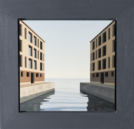 Giorgio Tonelli (Brescia 1941), "Alba in laguna", 2016.