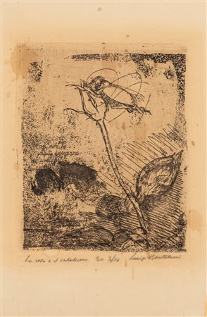 Luigi Bartolini (Cupramontana 1892 - Roma 1963)  - La rosa e il calabrone