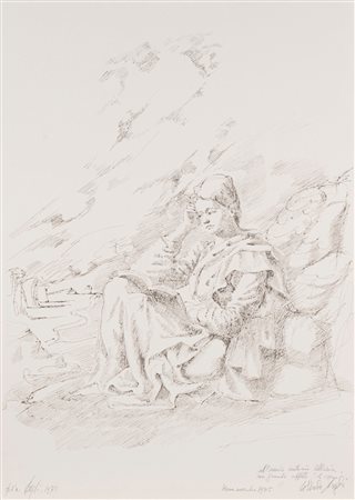 Corrado Cagli (Ancona 1910 - Roma 1976)  - La lettrice, 1975