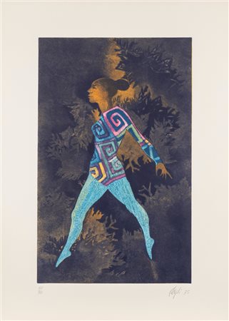 Corrado Cagli (Ancona 1910 - Roma 1976)  - Danzatrice, 1975