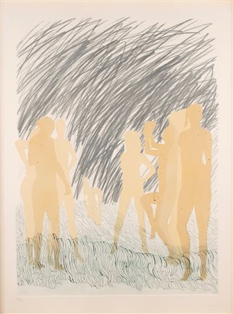 Mario Ceroli (Castel Frentano 1938)  - Bagnanti