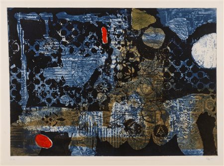 Antoni Clavè (Barcelona 1913 - St. Tropez 2005)  - Bleu-rouge