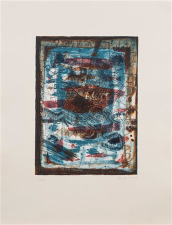 Antonio Corpora (Tunisi 1909 - Roma 2004)  - Composizione, 1963