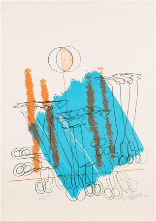 Sergio Dangelo (Milano 1932 - 2022)  - Ohio Xpress , 1974