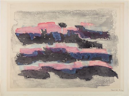 Jean Fautrier (Parigi 1898 - Châtenay-Malabry 1964)  - Les vagues, 1963