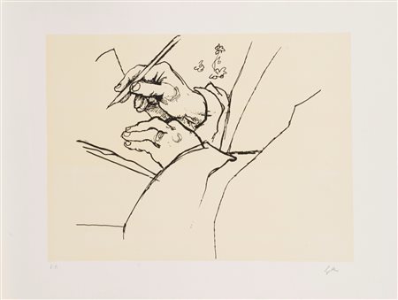 Renato Guttuso (Bagheria 1911 - Roma 1987)  - Mani