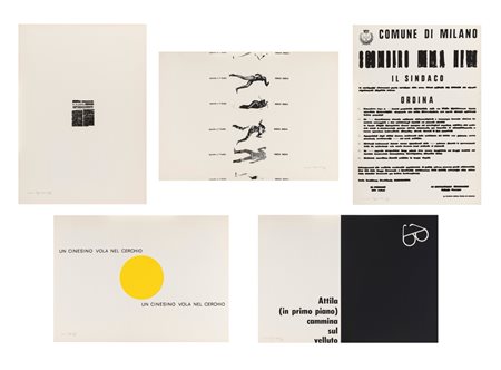 Emilio Isgrò (Barcellona Pozzo di Gotto 1937)  - Poesie visive e cancellature, 1964/'70