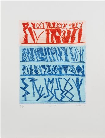 Riccardo Licata (Torino 1929 - Venezia 2014)  - Rosso-blu, 2009