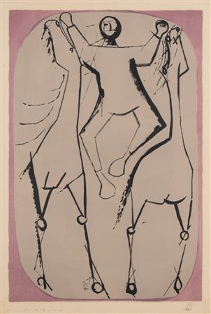 Marino Marini (Pistoia 1901 - Viareggio 1980)  - Il giocoliere, 1951