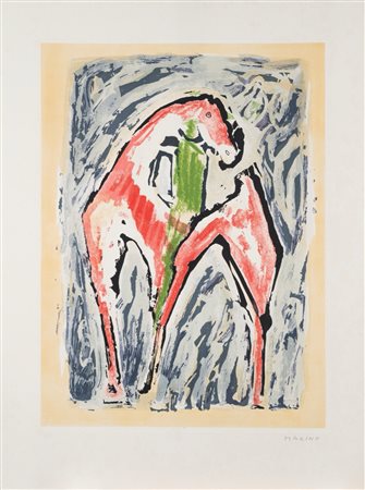Marino Marini (Pistoia 1901 - Viareggio 1980)  - Cavallo, 1979