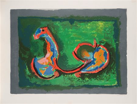 Marino Marini (Pistoia 1901 - Viareggio 1980)  - Cavallo in armonia, 1978