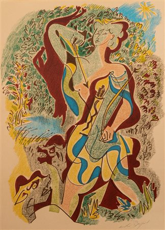 Andrè Masson (Balagny sur Thérain 1896 - Parigi 1987)  - Les sonnets de Louise Labé, 1972