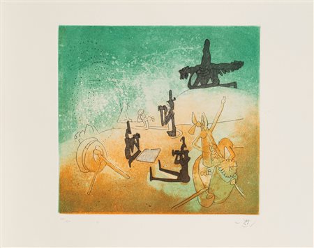 Roberto Sebastian Matta (Santiago Del Cile  1911 - Civitavecchia 2002)  - Autoapocalipse, 1984