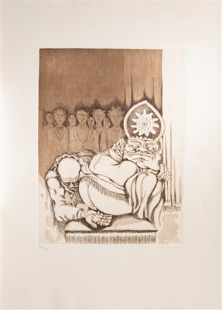 Giuseppe Migneco (Messina  1903 - Milano 1997)  - Senza titolo