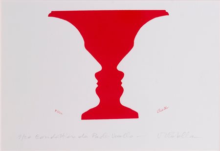 Luca Maria Patella (Roma 1934 - 2023)  - Condottiero da Paolo Uccello - Vaso fisiognomico