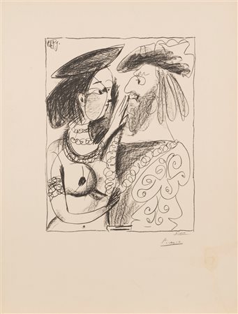 After Pablo Picasso - Seigneur et Fille, 1959