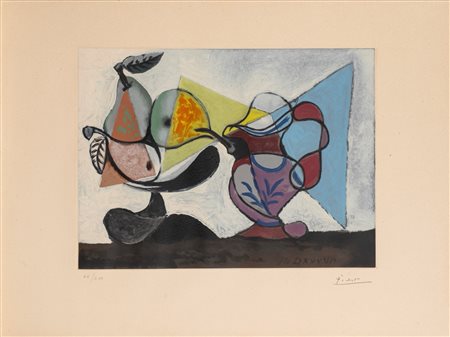After Pablo Picasso - Nature morte aux poires et au pichet, 1960 ca