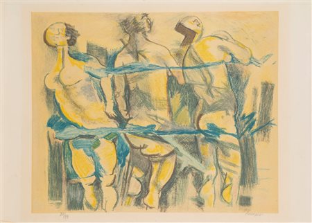 Fausto Pirandello (Roma 1899 - 1975)  - Tre donne