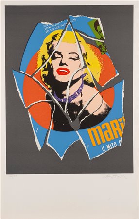 Mimmo Rotella (Catanzaro 1918 - Milano 2006)  - Marilyn