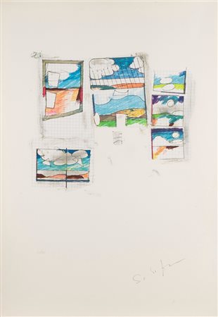 Mario Schifano (Homs 1934 - Roma 1998)  - Paesaggi