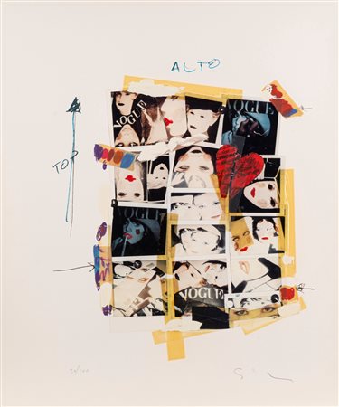 Mario Schifano (Homs 1934 - Roma 1998)  - Collage