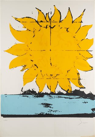 Mario Schifano (Homs 1934 - Roma 1998)  - Girasole