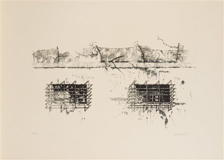 Renzo Vespignani (Roma 1924 - 2001)  - Senza titolo, 1972