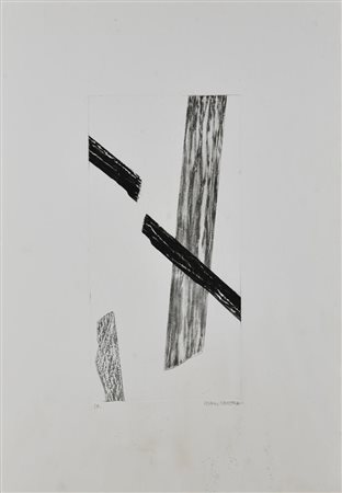 Cristina Pisani SENZA TITOLO acquaforte-acquatinta, cm 30x14,5, su foglio cm...