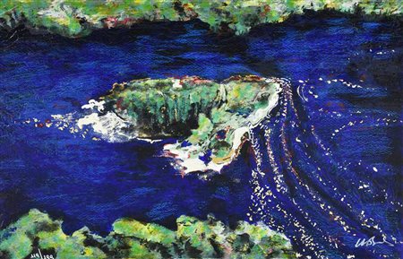 Mimmo Nobile NAVIGARE VELOCEMENTE serigrafia materica, cm 35x50; es. 119/199...