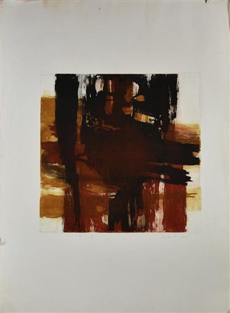 Ignoto SENZA TITOLO acquaforte-acquatinta, cm 49,5x48,5, su foglio cm...