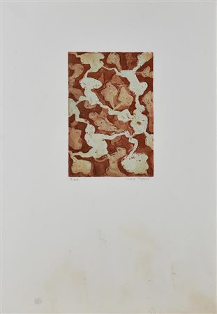 Ingrid Vigano' SENZA TITOLO acquaforte-acquatinta, cm 19,5x13, su foglio cm...