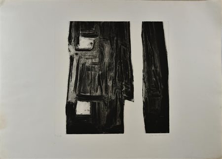 Ignoto SENZA TITOLO acquaforte, cm 49x49,5, su foglio cm 69,5x97; es. P.D.A....