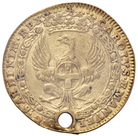  - CARLO EMANUELE III 1730-1773 ZECCHINO 1744 qSPL.