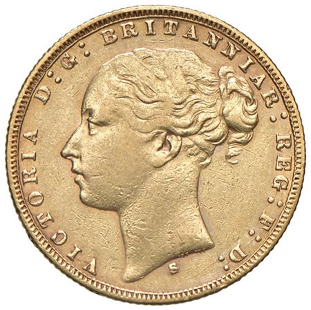  - AUSTRALIA, STERLINA, 1874, SIDNEY, BB+.