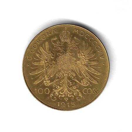  - AUSTRIA 100 CORONE ORO 1915.