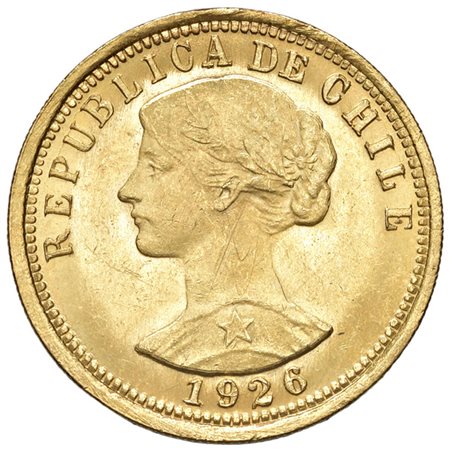  - CILE, 100 PESOS, 1926, SPL/qFDC.