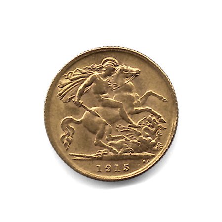  - GRAN BRETAGNA STERLINA ORO 1915.