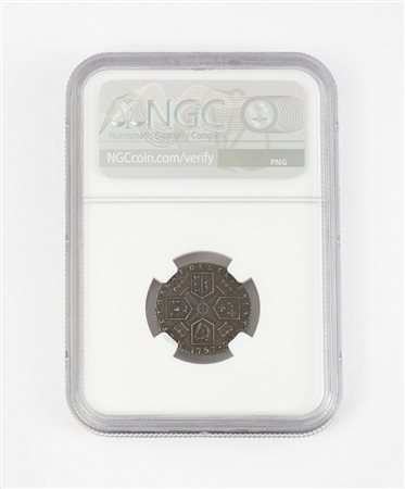  - GRAN BRETAGNA 1787 6 PENCE IN SLAB NGC AU 53.