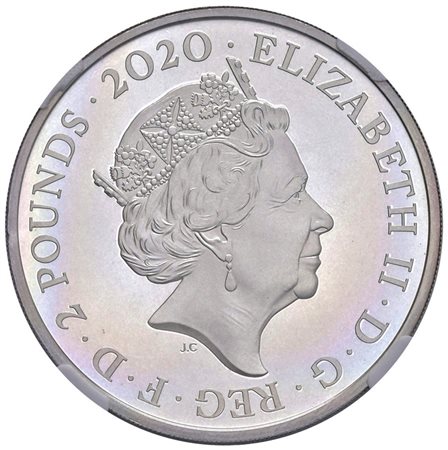  - GRAN BRETAGNA 2020 2 POUNDS 'SHAKEN NOT STIRRED' IN SLAB NGC PF 69.