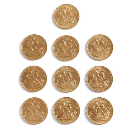  - GRAN BRETAGNA 10 STERLINE ORO 1976.